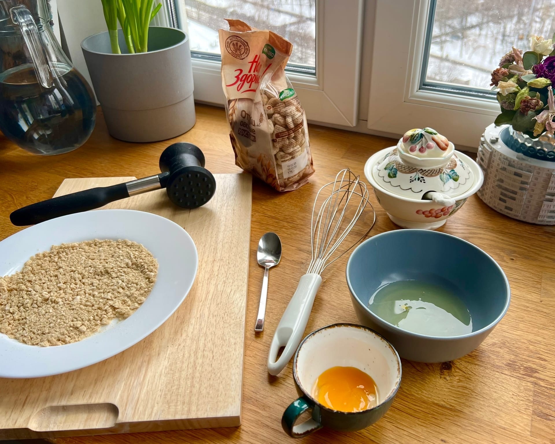 панировка из кукурузных хлопьев