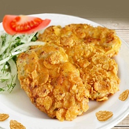 Кукурузные хлопья с курицей и кокосовым молоком