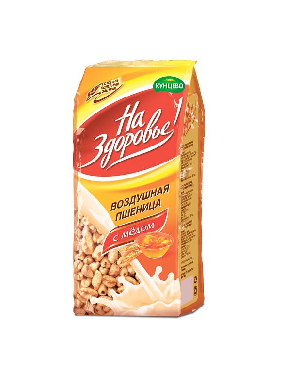 Воздушная пшеница со вкусом мёда ТМ "На Здоровье!" 100 г