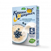 Хлопья овсяные со сливками "Кашка-Минутка" с черникой 215