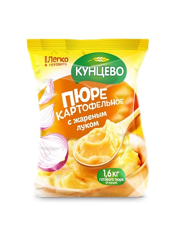 Картофельное пюре с жареным луком