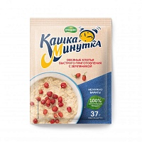 Хлопья овсяные "Кашка-Минутка" с земляникой  37г