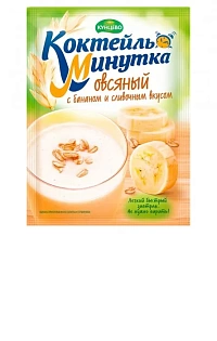 Oat shakes «Koktail-Minutka» creamy banana flavor 37 g