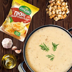 Суп-пюре из картофельных хлопьев