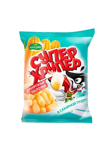 Sweet corn sticks «Super-Hruper» sugar powder flavor 85 g
