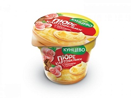 Картофельное пюре со вкусом бекона и гренками