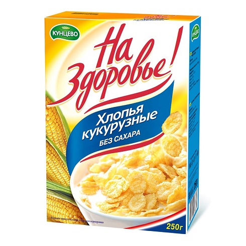 Corn flakes «Na Zdorovie» no sugar 250 g