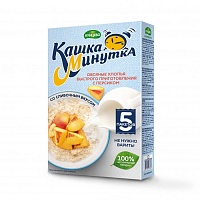 Хлопья овсяные со сливками "Кашка-Минутка" с персиком 215 г