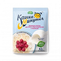 Хлопья овсяные со сливками "Кашка-Минутка" с малиной