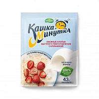 Oat flakes «Kashka-Minutka» Creamy. With strawberry 43 g